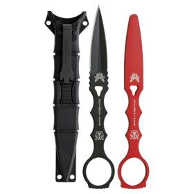 Benchmade SOCP Dagger Combo includes a red training dagger and MOLLE sheath.